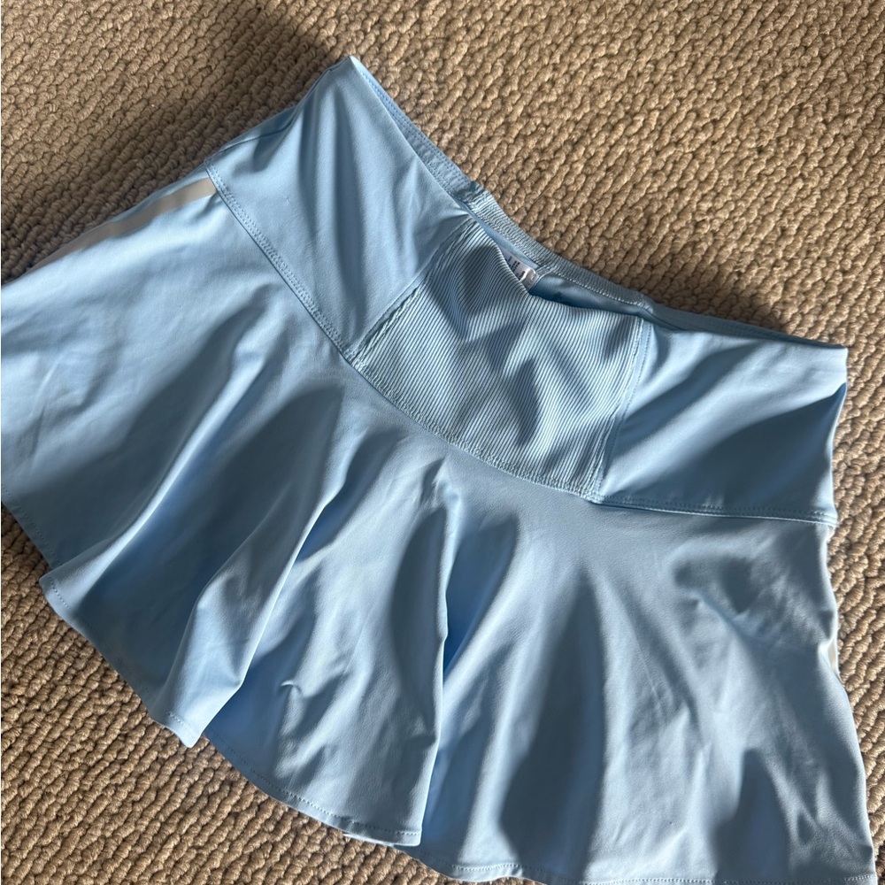 Lucky In Love Cross Court Tennis Skort Periwinkle Blue - Picture 7 of 8
